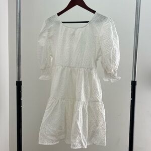 Misa Los Angeles Fraser Dress White Cotton Babydoll